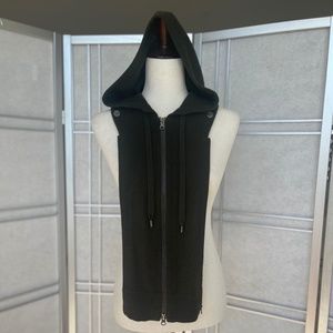 NWOT Veronica Beard Green Cashmere Blend Hoodie Dickey sz 00-14